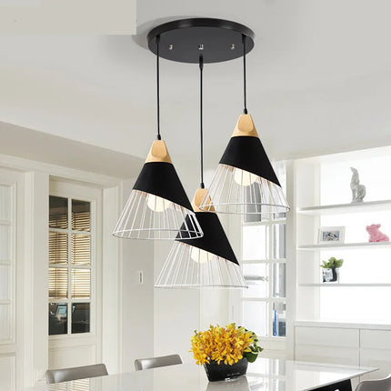 Suspension nordique design forme badminton, lumière d’ambiance cosy