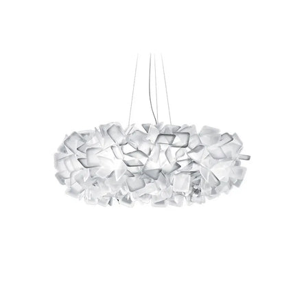 Suspension lustre moderne pétale en cristal noir pour salon et chambre