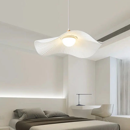 Suspension LED Nordique en fer et tissu, lumière blanche et chaude, pour salon et chambre