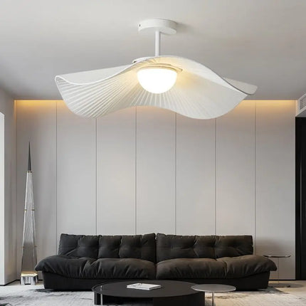Suspension LED Nordique en fer et tissu, lumière blanche et chaude, pour salon et chambre