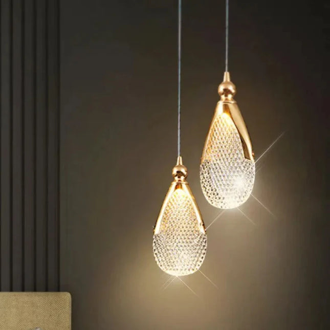 Suspension LED nordique moderne en acrylique, lumière blanche ou chaude pour salon et salle à manger