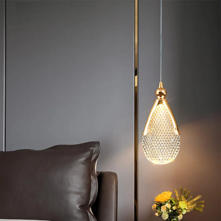 Suspension LED nordique moderne en acrylique, lumière blanche ou chaude pour salon et salle à manger