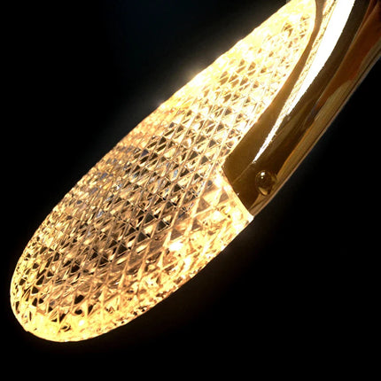 Suspension LED nordique moderne en acrylique, lumière blanche ou chaude pour salon et salle à manger