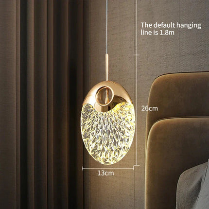 Suspension LED nordique moderne en acrylique, lumière blanche ou chaude pour salon et salle à manger