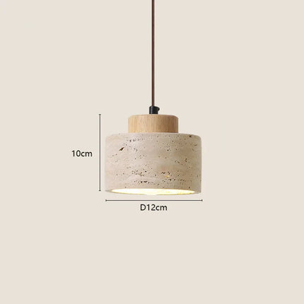 Suspension japonaise wabi-sabi en pierre jaune, lumière chaleureuse pour chambre