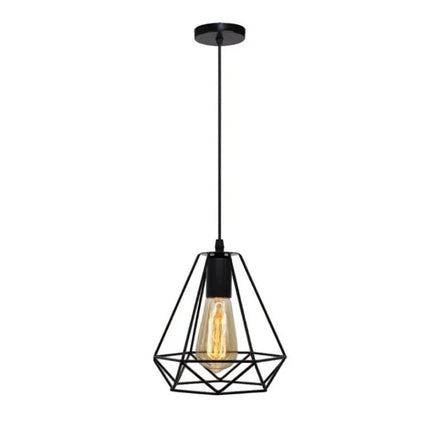 Suspension vintage en métal forgé, éclairage plafond design intérieur