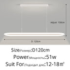 Blanc  120cm 51W / Lumière chaude sans télécommete