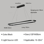 Noir D120cm / Naturell Blanc(sans télécommete)