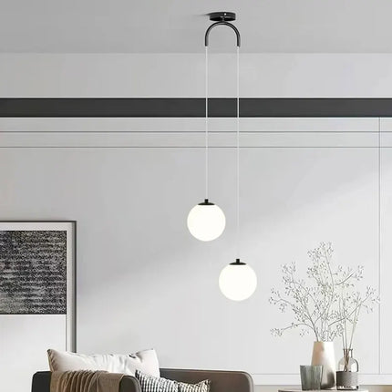 Suspension verre moderne LED design nordique pour salon et chambre 220V