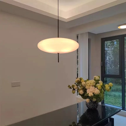 Suspension moderne LED en acrylique forme soucoupe volante pour intérieur