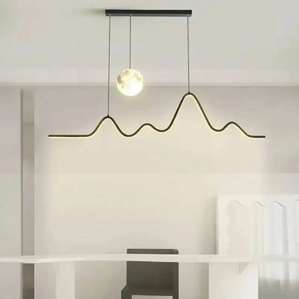 Suspension LED Moderne en Métal pour Restaurant et Bar, Éclairage Intérieur Élégant