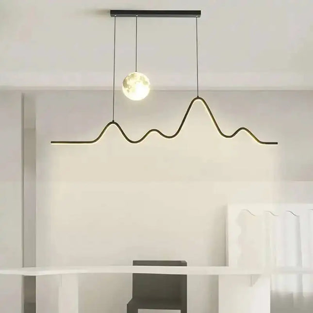 Suspension LED Moderne en Métal pour Restaurant et Bar, Éclairage Intérieur Élégant