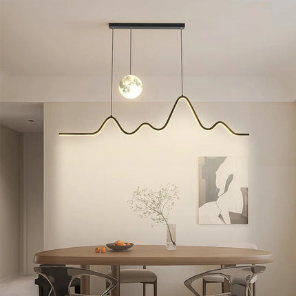 Suspension LED Moderne en Métal pour Restaurant et Bar, Éclairage Intérieur Élégant