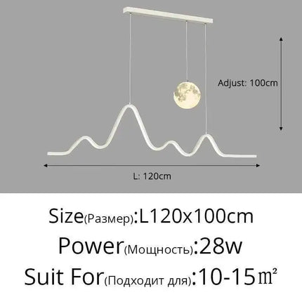Suspension LED Moderne en Métal pour Restaurant et Bar, Éclairage Intérieur Élégant