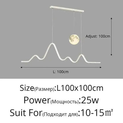 Suspension LED Moderne en Métal pour Restaurant et Bar, Éclairage Intérieur Élégant