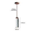 Blanc Circle / Marble / D65xH165mm|Sans ampoule lncluded|E27 Socket