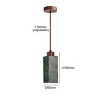 Vert Carré / Marble / D65xH165mm|Sans ampoule lncluded|E27 Socket