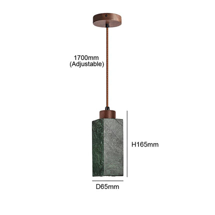Suspension LED en marbre vert naturel, design nordique élégant, luminaire décoratif pour chambre et restaurant