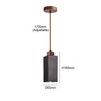 Noir Carré / Marble / D65xH165mm|Sans ampoule lncluded|E27 Socket