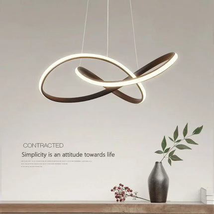 Suspension LED moderne en aluminium, luminaire décoratif d’intérieur