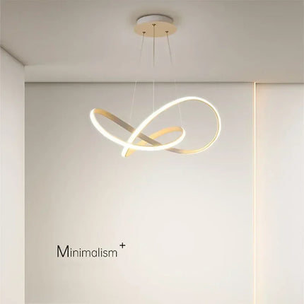 Suspension LED moderne en aluminium, luminaire décoratif d’intérieur