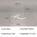 Argent D60cm / Naturell Blanc(sans télécommete)