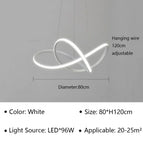 Blanc D80cm / Lumière chaude(sans télécommete)
