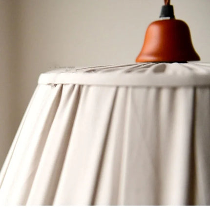 Suspension en tissu crème tricoté à la main, lumière chaleureuse pour salon et chambre