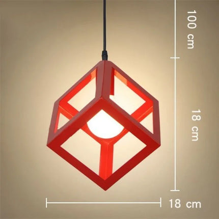 Suspension moderne en fer style américain pour salon et chambre