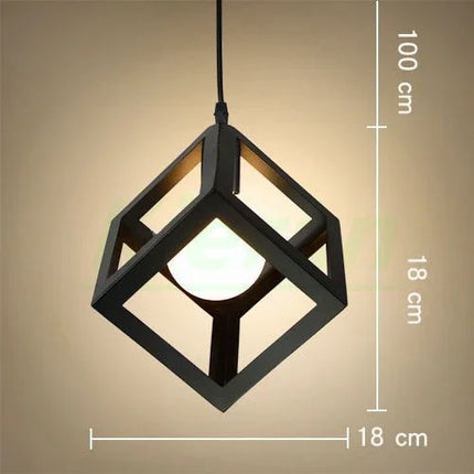 Suspension moderne en fer style américain pour salon et chambre