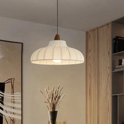 Suspension moderne en tissu Wabi-Sabi, éclairage cosy pour intérieur