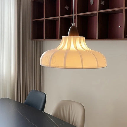 Suspension moderne en tissu Wabi-Sabi, éclairage cosy pour intérieur