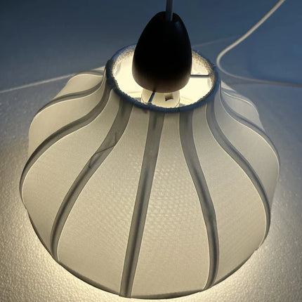 Suspension moderne en tissu Wabi-Sabi, éclairage cosy pour intérieur