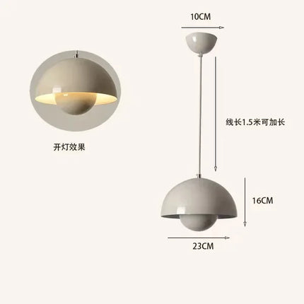 Suspension moderne 23 cm en métal multicolore pour éclairage intérieur