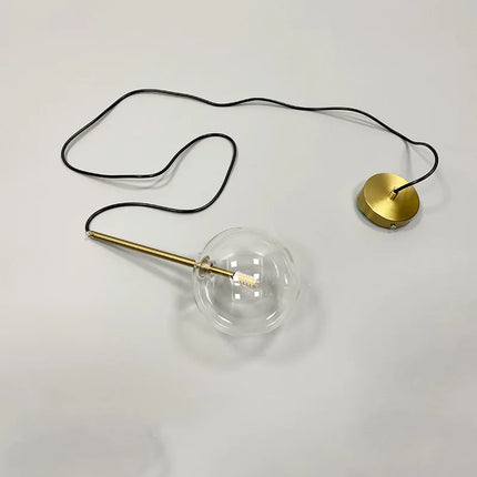 Suspension moderne nordique en verre boule pour salon et salle à manger