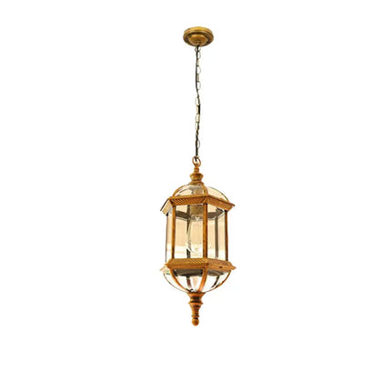 Suspension LED étanche en aluminium style européen pour extérieur, éclairage chaleureux