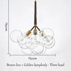 marron Or 3 Tête(s) / Lumière chaude