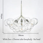 Blanc chrome 6 Tête(s) / Lumière chaude