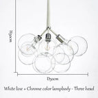Blanc chrome 3 Tête(s) / Lumière chaude
