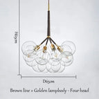 marron Or 4 Tête(s) / Lumière chaude