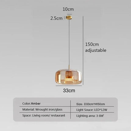 Suspension en verre moderne et luxueuse, luminaire décoratif intérieur