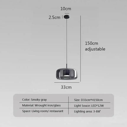 Suspension en verre moderne et luxueuse, luminaire décoratif intérieur