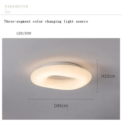 Suspension LED Circulaire Minimaliste en Acrylique pour Salon et Chambre