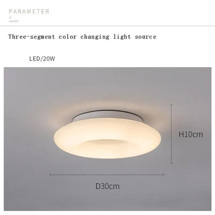 Suspension LED Circulaire Minimaliste en Acrylique pour Salon et Chambre