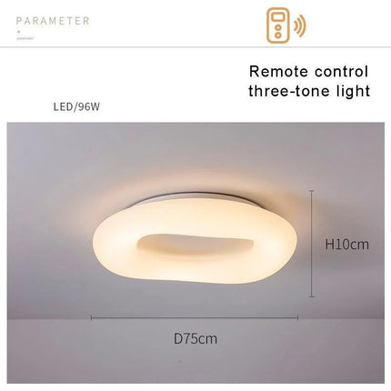 Suspension LED Circulaire Minimaliste en Acrylique pour Salon et Chambre