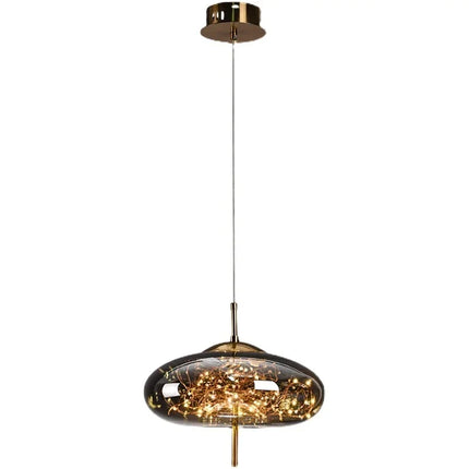Suspension LED Moderne en Métal, Luminaire Suspendu pour Chambre