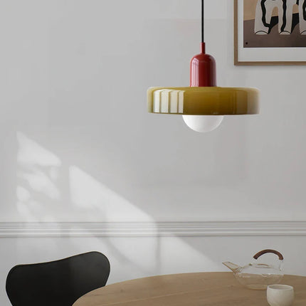 Suspension verre rétro nordique E27 LED lumière chaude pour intérieur