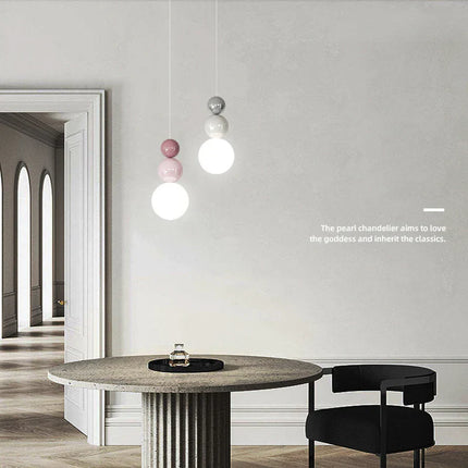 Suspension LED design nordique moderne en métal, lumière chaude ambiance cosy