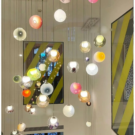 Suspension boule en verre design canadien pour salon et bar Villa