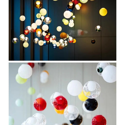 Suspension boule en verre design canadien pour salon et bar Villa